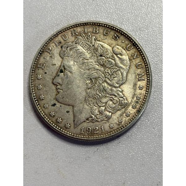 1921D Morgan Silver Dollar - 90% Silver - ASW: 0.7734oz - Mintage: 20,345,000