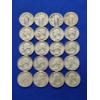 Image 1 : x25 Assorted Years 90% Silver Washington and Standing Liberty Quarters FV: $5.00