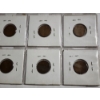 Image 9 : Eight Assorted Wheat Pennies in Holders & 1907 Indian Head Penny