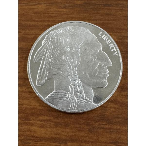 Indian Buffalo Golden State Mint Silver Coin 1/4 Fine .999 Oz - Outstanding Condition