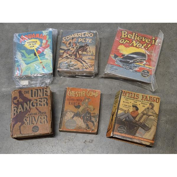 Great Collection Of 6 Vintage Hard Back Children's Books Including Lone Ranger