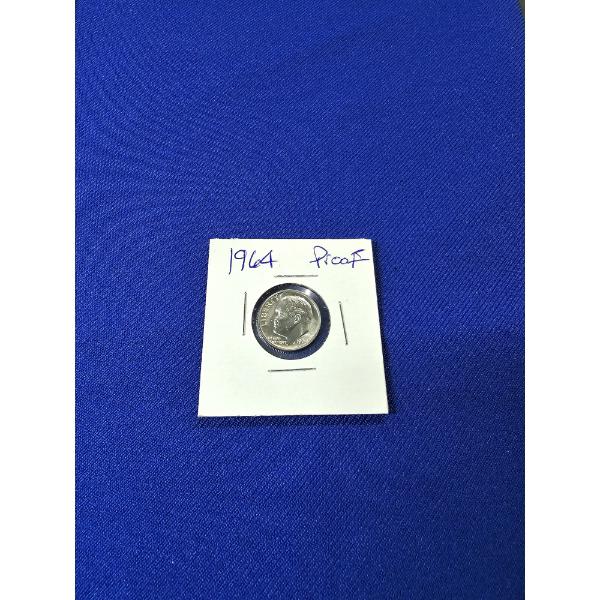 1964 Roosevelt Proof Silver Dime 