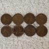 Image 1 : Collection Of Eight Loose Vintage United States Lincoln Wheat 1¢ Penny Coins FV: $.08