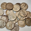 Image 3 : x20 Assorted Years United States 90% Silver Mercury & Barber Dimes - Face Value: $2.00