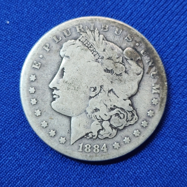 1884-S Silver Morgan Dollar - 90% Silver U.S. Coin