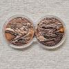 Image 2 : 2oz Fire Dragon Duo Copper Coin Set Consisting of Two Separate 1 oz .999 Fine Copper Rounds