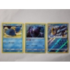 Image 1 : Three Assorted Pokemon Trading Cards Including Holo Rare Vintage Cards