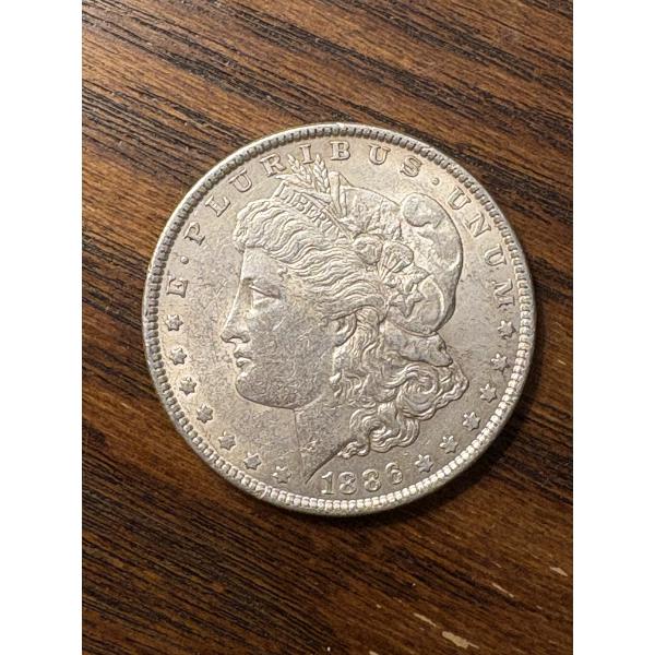 90% Silver - 1886 Morgan Silver Dollar - FV $1.00
