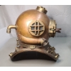 Image 2 : 18" Vintage U.S Navy Mark V WWII Era Copper Brass Morse Diving Equipment Co Diving Helmet 