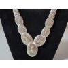 Image 2 : Gorgeous Sterling Silver Native Concho Detailed 24" Statement Necklace - TW: 69.3g
