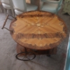 Image 2 : Vintage MCM Superbly Crafted Inlayed & Embellished All Wood Tea Cart - Pristine!