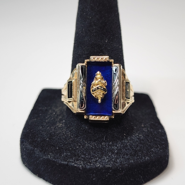 Incredible 10K Yellow Gold Perry 1969 Class Ring - Size 10 - Total Weight: 9.2g