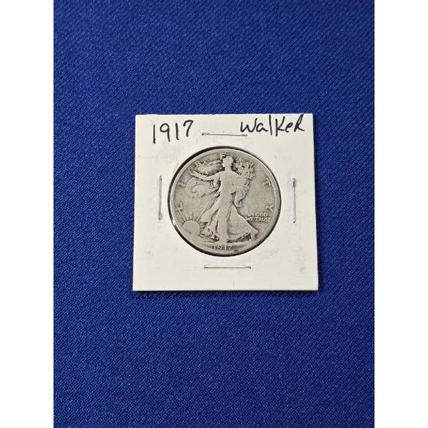 1917 Walking Liberty Silver Half Dollar, Nice Coin!