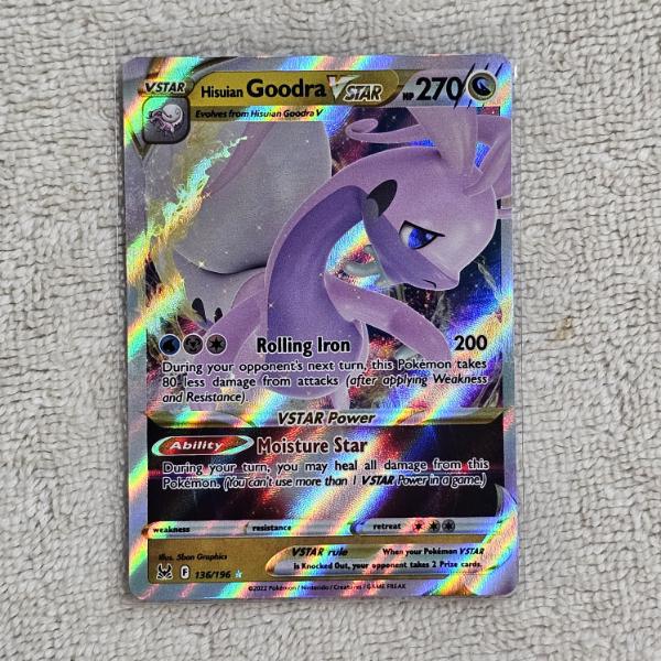 Hisucian Goodra VSTAR 136/196 Holo Rare Pokémon Trading Card