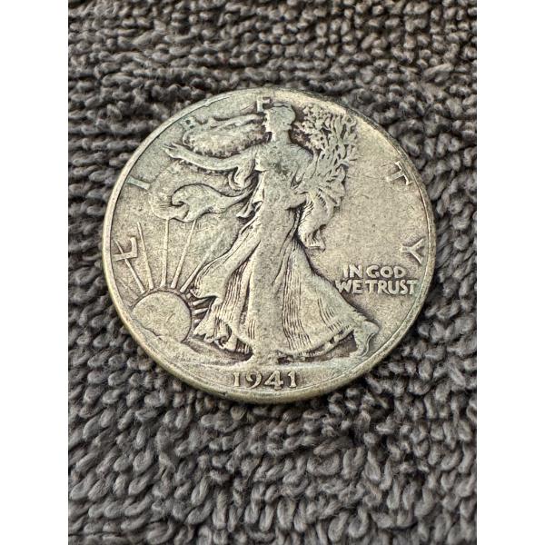 1941 United States Walking Liberty Silver Half Dollar - Excellent Condition