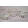 Image 1 : 2 Anchor Hocking Dinosaur Bowls And 1 White Bowl