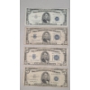 Image 1 : (4) Assorted Series United States $5 Silver Certificates - Face Value: $20.00