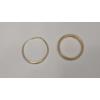 Image 2 : (2) 14K Yellow Gold Wedding Bands, Some Diamonds - One Has Cut Band- Size 7 & 9 - Total Weight: 5.3g