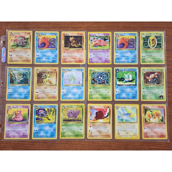 18 Assorted Vintage Pokemon Trading Cards Including Cards Dating Back To BASE SET Including Some Neo