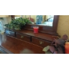 Image 6 : Excellent Cherry Finish Ladies Dresser & Mirror As Shown -Incl's Additional 3 Drawer Counter Top Cab