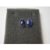Image 1 : Vintage Sterling Silver Stud Earrings with Blue Stones - Total Weight: 1.3g