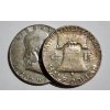 Image 2 : $1.00 Face Value in Assorted 90% Silver United States Franklin Half Dollars~ Dates & Conditions Vary