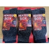 Image 1 : 3 Pairs Of Men's Size 10-13 Thermal Heated Sox Socks - Brand New In The Package -Colors May Vary