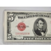 Image 2 : United States 1928 F $5 Red Seal Federal Reserve Note in Great Condition ~ EXCELLENT COLLECTORS NOTE