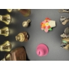 Image 3 : Assorted small Bells - Bracelet with assorted charms - floral pin - Cape Cod Bell - WV - Michigan
