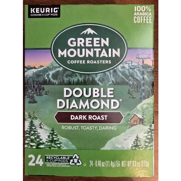 3 Cases of Green Mountain Keurig Cups - Double Diamond Dark Roast - Exp Jan/Feb 2026 - 4/Case