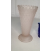 Image 3 : Vintage Indiana Diamond Point Frosted Pink Glass Vase & Cobalt Blue Hobnail Mini Pitcher 