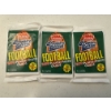 Image 1 : 3 - 1990 Fleer Unopened Football Wax Packs - Mint Condition - 15 Cards Per Pack