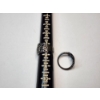 Image 9 : Five Assorted Sterling Silver Rings - Onyx, Various Styles TW: 19.0g