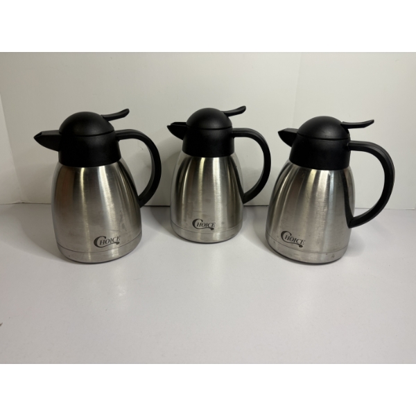 9 Inch Carafes - Set of 3 Coffee Carafes