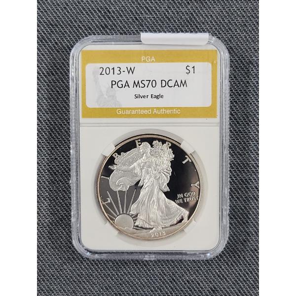 PGA MS70 DCAM 2013-W 1 Oz Silver American Eagle 