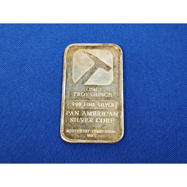 Northwest Territorial Mint Pan American 1 Troy Ounce .999 Fine Silver Bar