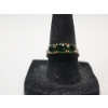 Image 1 : 10K Yellow Gold Ring with Three Large Green Stones - Size 7 - TW: 1.9g