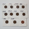 Image 1 : Lot of 11 Assorted U.S. Cents: (10) Wheat Cents & (1) 2025 Cent