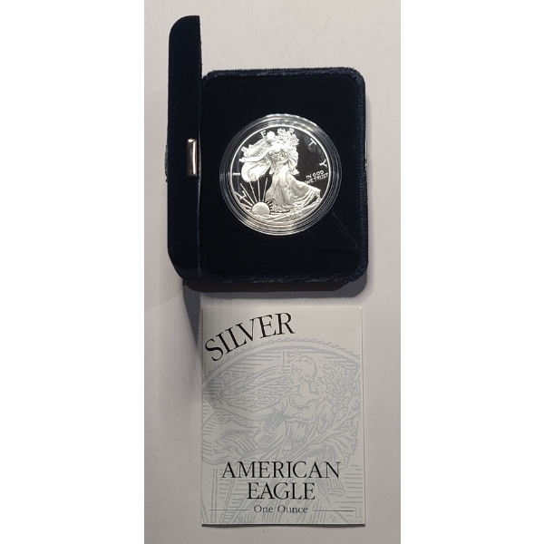 2002-W 1 Oz 999 Fine Silver Proof American Eagle
