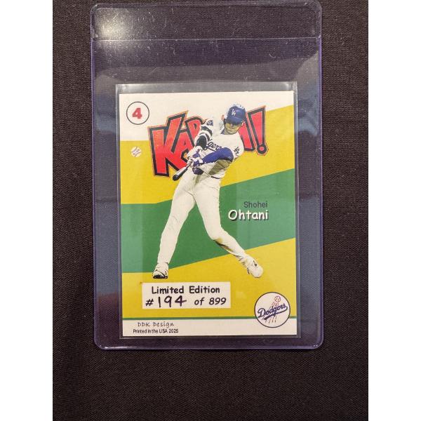 Shohei Ohtani Los Angeles Dodgers Kaboom Baseball Card - Mint - Low Production - 194/899