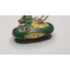 Image 5 : Vintage Chinese Cloisonné Green Enamel Vase/Urn Pendant Necklace With Gold Filled Chain 