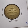 Image 12 : Five Assorted Tokens Ft. Parking & Restroom Tokens, 1938 Safety Coin & Dreamland Cafe Coin!
