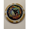 Image 1 : Incredible West Virginia Mountaineers Officially Licensed 11.5 Clay Holographic Poker Chip - Mint