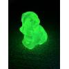 Image 2 : Degenhart Dogs - Yellow/Sunshine color - Uranium Glass with Beautiful Glow - Adorable Dog Figurine -
