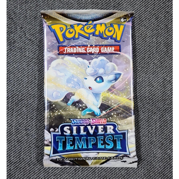 SEALED Pokemon Sword & Shield Silver Tempest 10 Card Booster Pack ~ Guaranteed Rare in Each Pack!