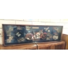 Image 1 : Excellent Compilation Collage Of Motorcycle Themed Collectibles - See Photo  42" L x 13" H