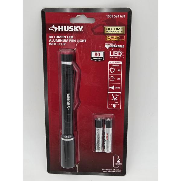 Brand New Husky 80 Lumen LED Pen Light