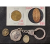 Image 1 : Lot of Assorted Coins & Tokens Ft. Replica Ancients, Keychain & World's Fair Flat Penny