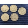 Image 2 : 90% Silver - 5 Half Dollars - FV $2.50 - goddess Liberty Half Dollars (2) 19336 & 1942 