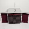 Image 3 : Partially Filled Leuchtturm (Lighthouse) CARGO MB10 Aluminum Coin Case (FV 12.50 US + Foreign)